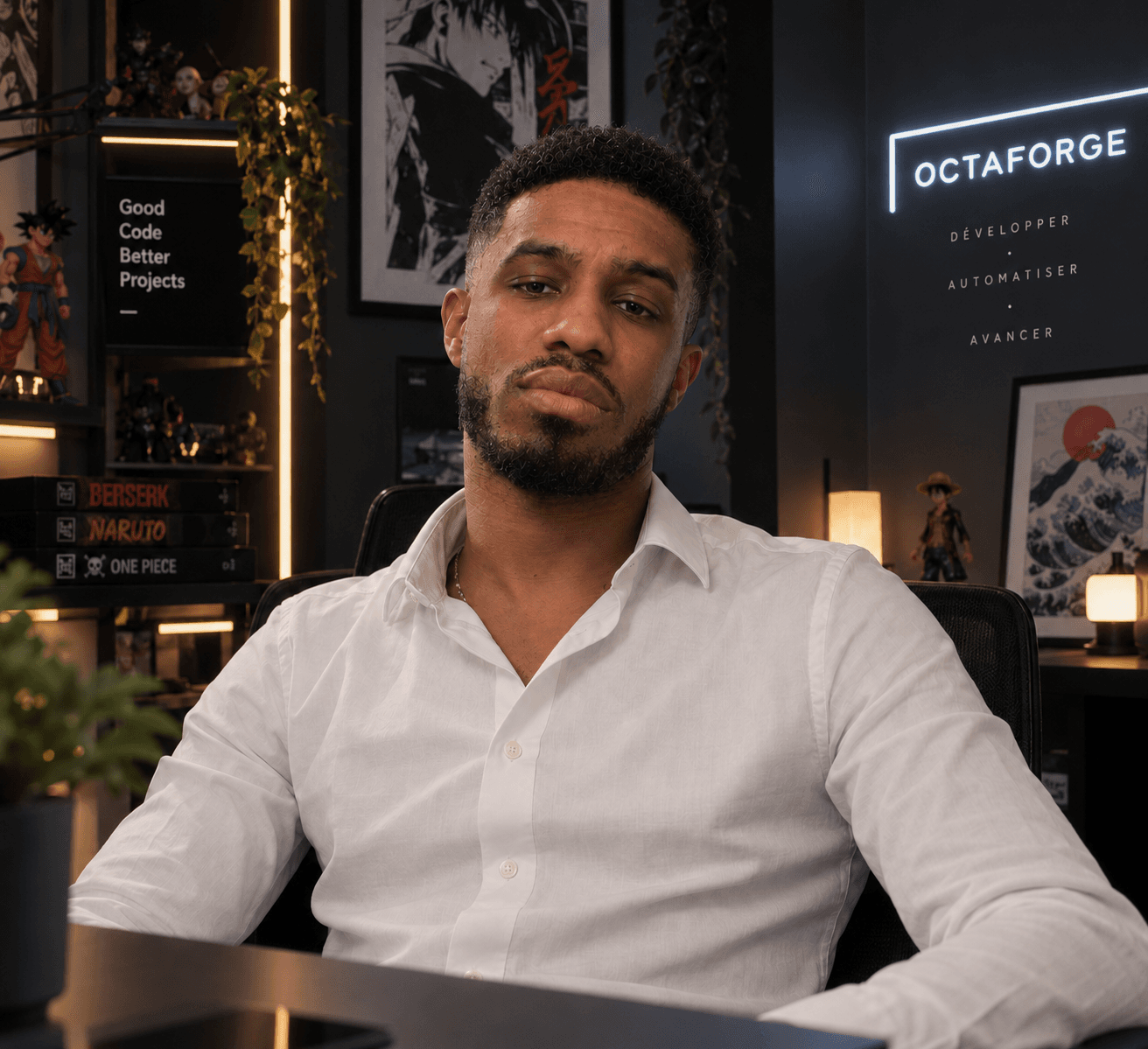 Portrait de Cédric Taran, développeur et fondateur d'Octaforge