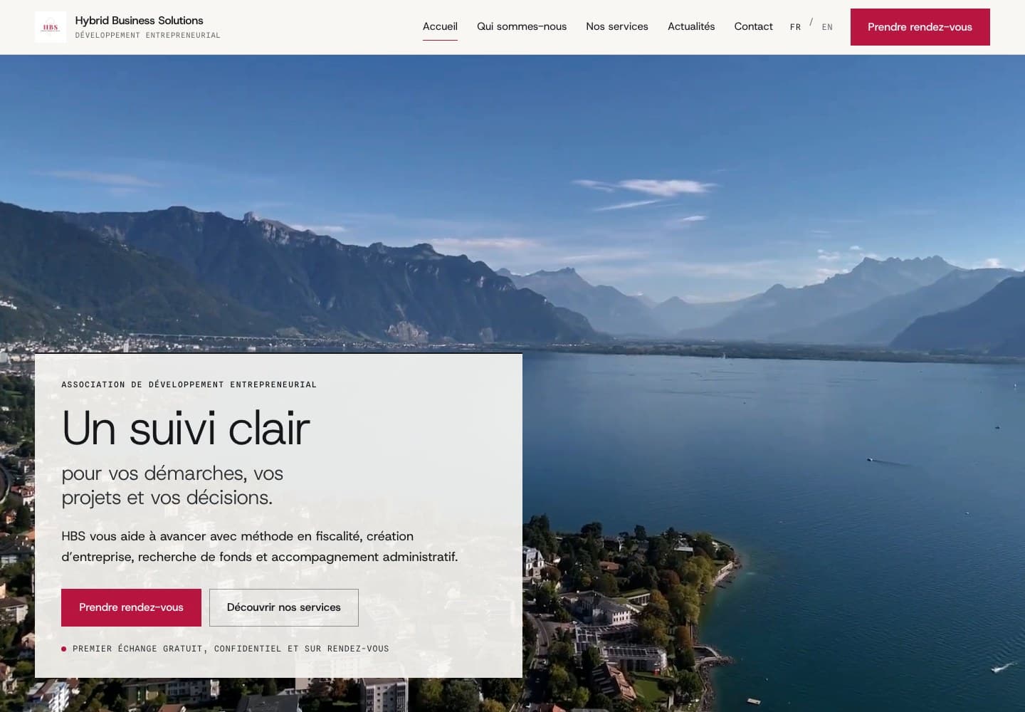 Aperçu du site Hybrid Business